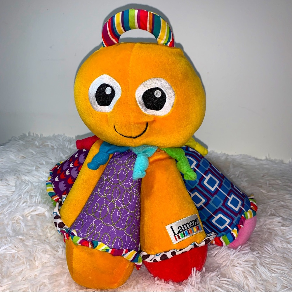 Lamaze Octopus Sensory Toy Horn Sound Octotunes Orange